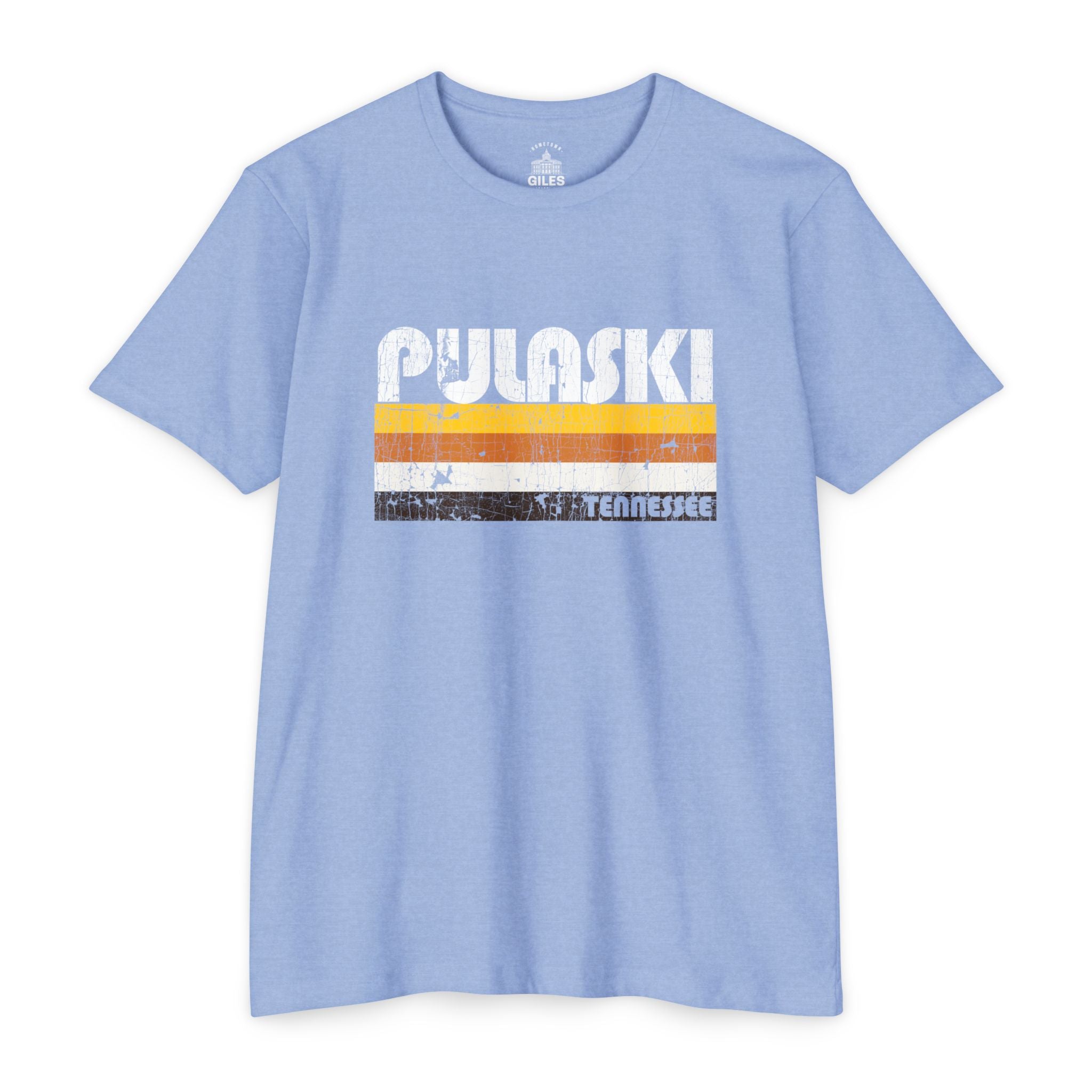 Retro Stripes Pulaski, Tennessee - Tee