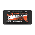Richland Raiders 2026 TSSAA Class 1A State Champions Baseball Vanity Plate
