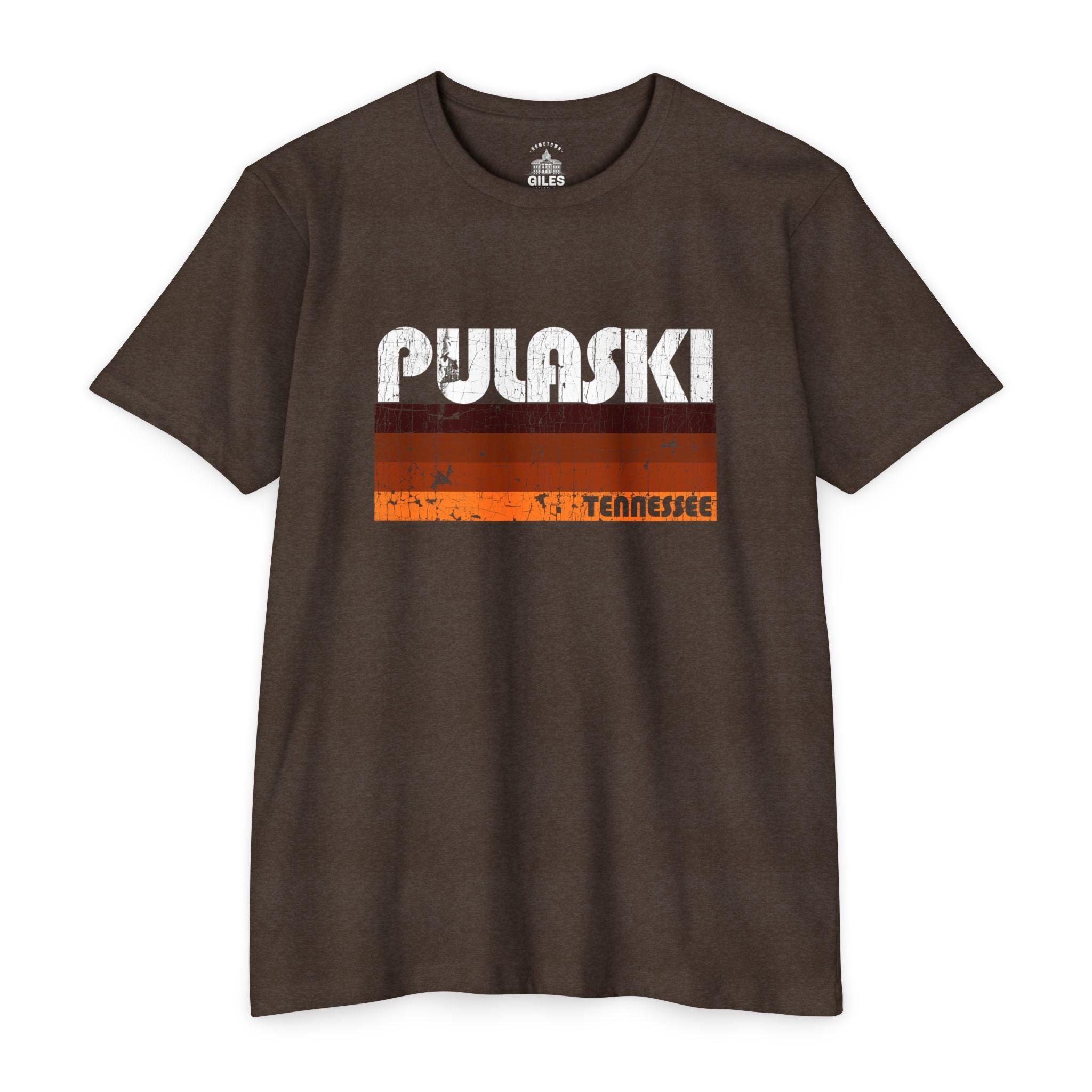 Retro Stripes Pulaski, Tennessee - Tee